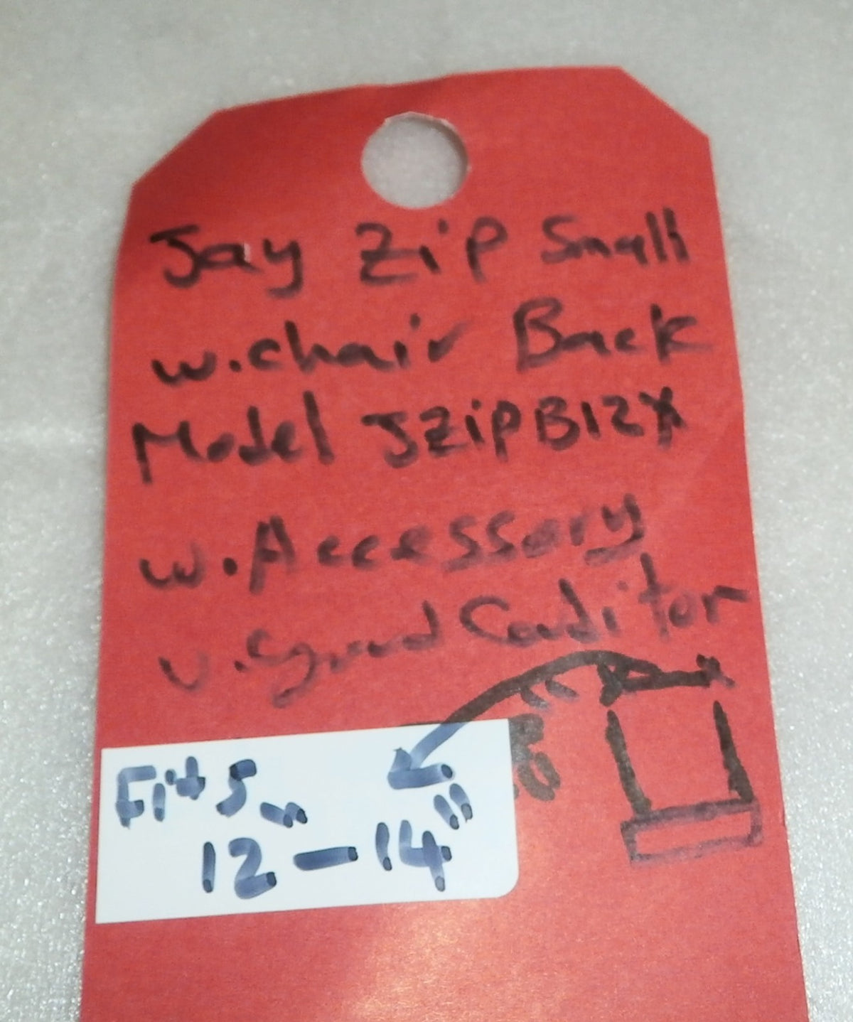 Wheelchair Jay Zip Cushion JZIPB12X FITS 12-14" W/ ACCESSORIES