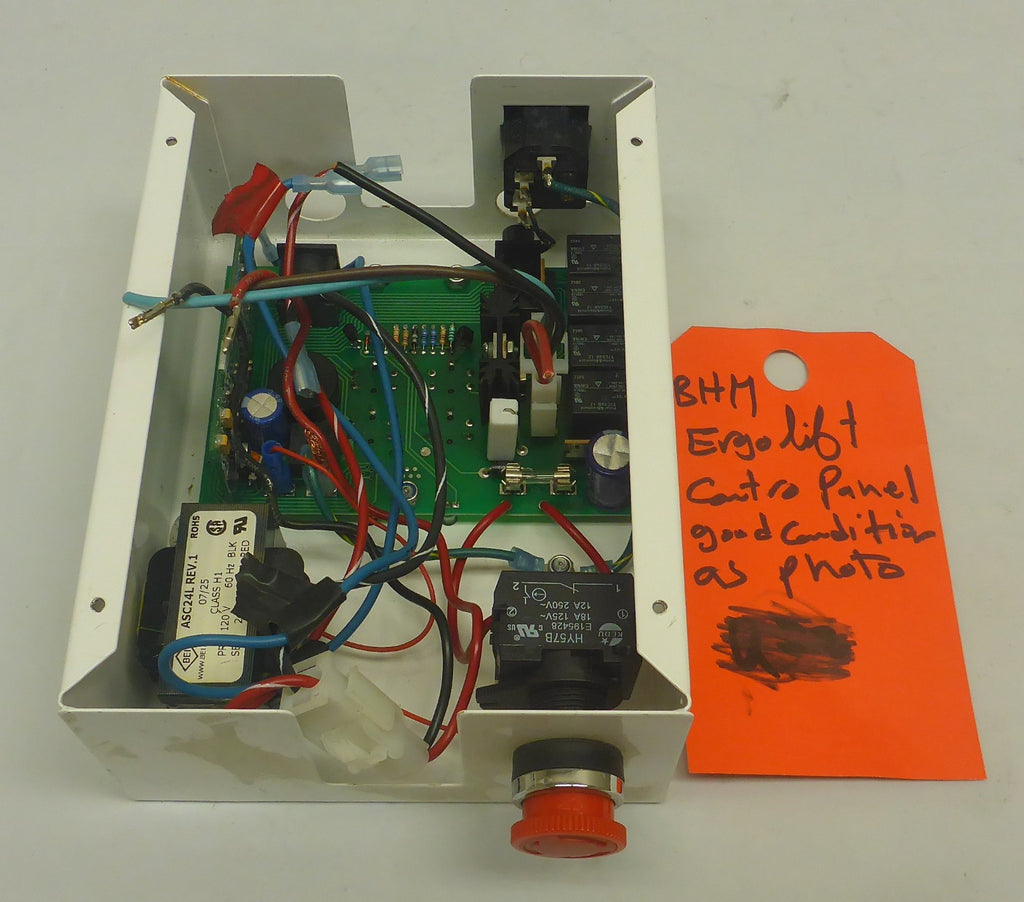ERGO LIFT BHM CONTROL PANEL BOX W/ CABLES AND SAFETY SWITCH