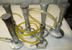 Lot of 5 bunsen burners LAB GAS BURNERS As pictures