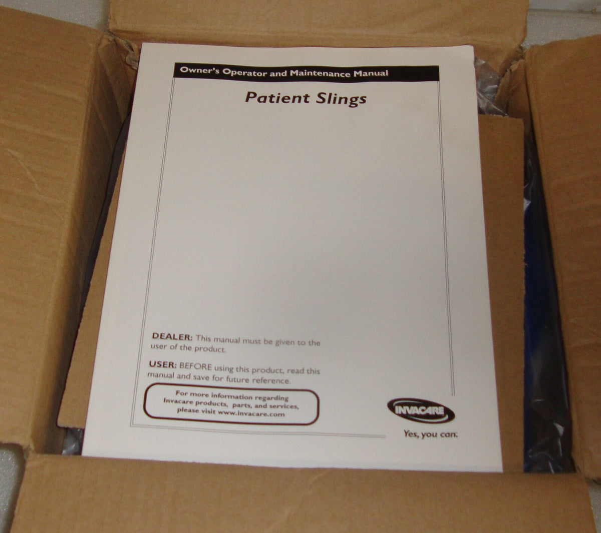INVACARE R114 PATIENT SLING W-COMMODE OPENING MEDIUM NEW