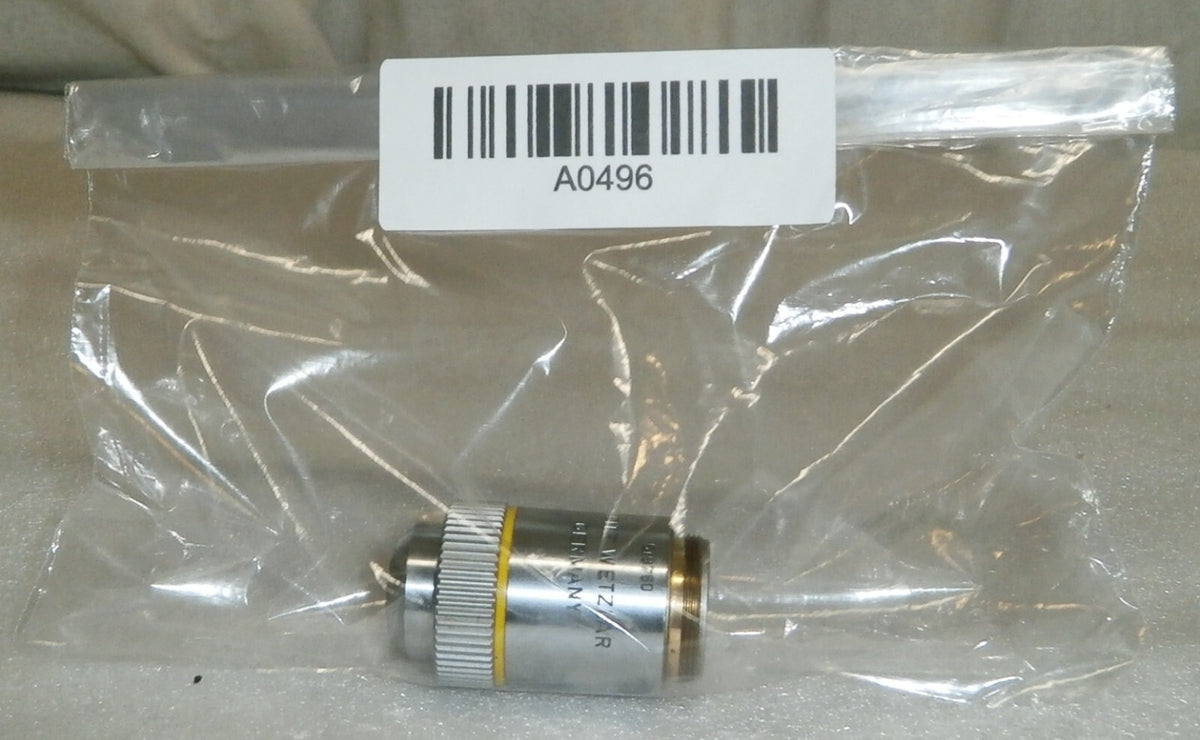 Microscope lens Leitz Wetzlar Germany 519760 / 160/- EF 10/0.25 A0496