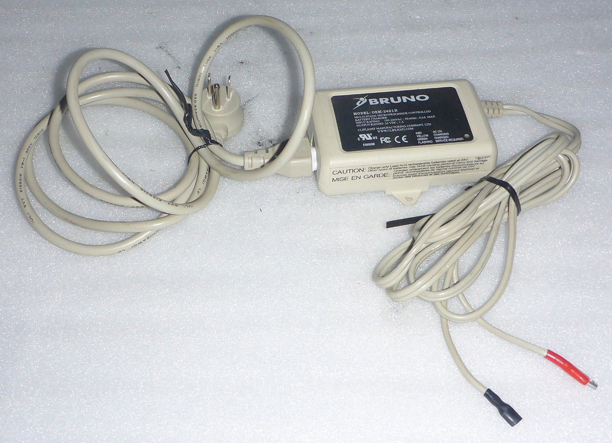 BRUNO STAIR LIFT CHARGER ORIGINAL 2401B USED VERY GOOD WORKING CONDITION