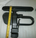 PAIR OF WHEELCHAIR ARM RESTS LEFT AND RIGHT WITH SUPPORT FOR QUICKIE LXi
