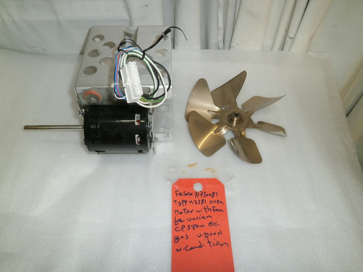 VARIAN CP3800 FASCO 71730081 OVEN MOTOR W/ FAN VERY GOOD CONDITION