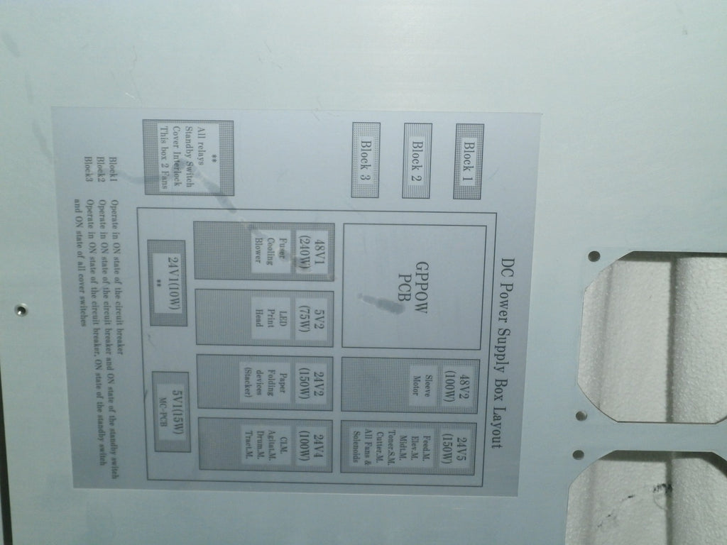 TORAY BOARD CK5808G1 GPP0W4-B E/C LEVEL 01 DC POWER SUPPLY BOX