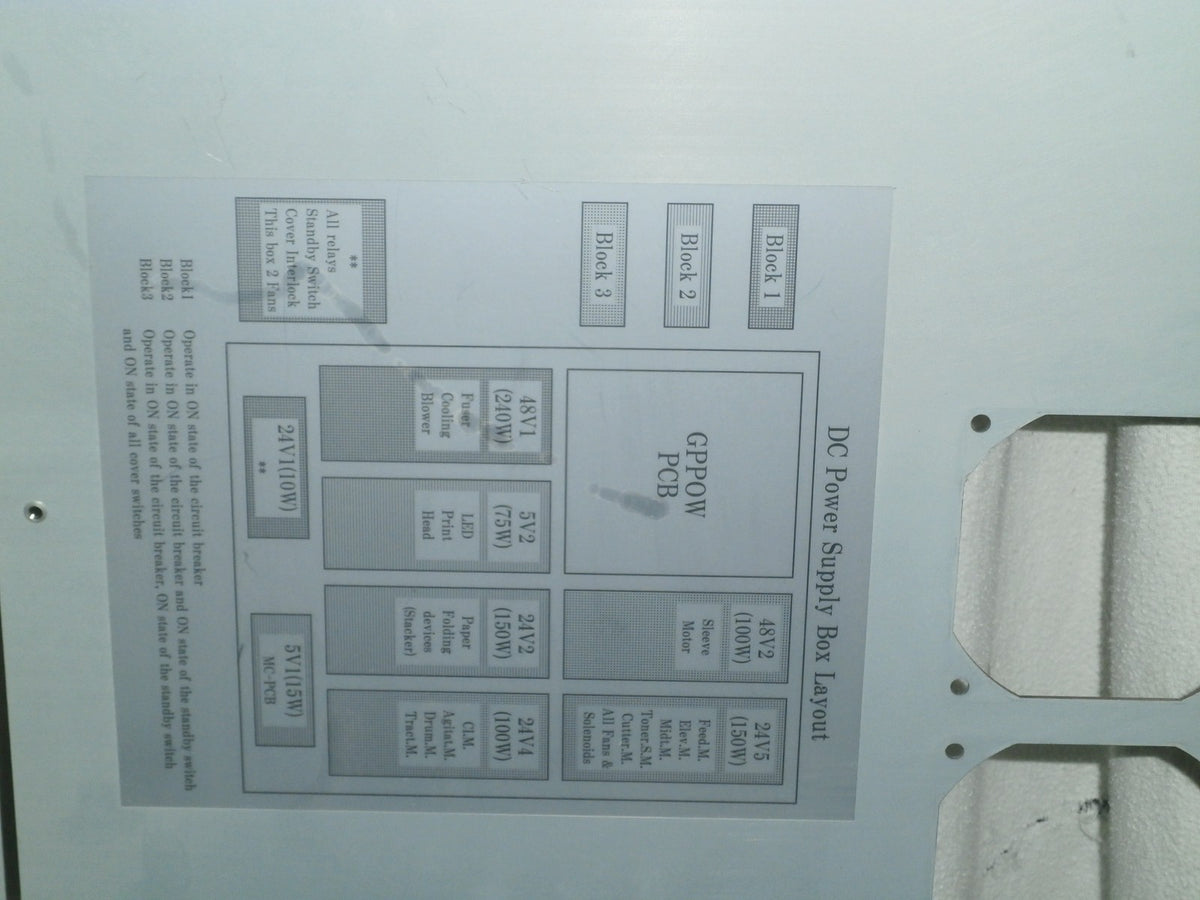 TORAY BOARD CK5808G1 GPP0W4-B E/C LEVEL 01 DC POWER SUPPLY BOX