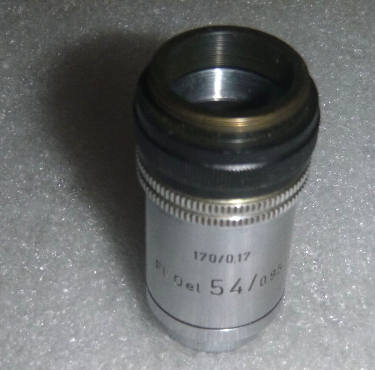Leitz Wetzlar A 393768 Germany 170/0.17 FL Oel 54/0.95 Microscope Objective