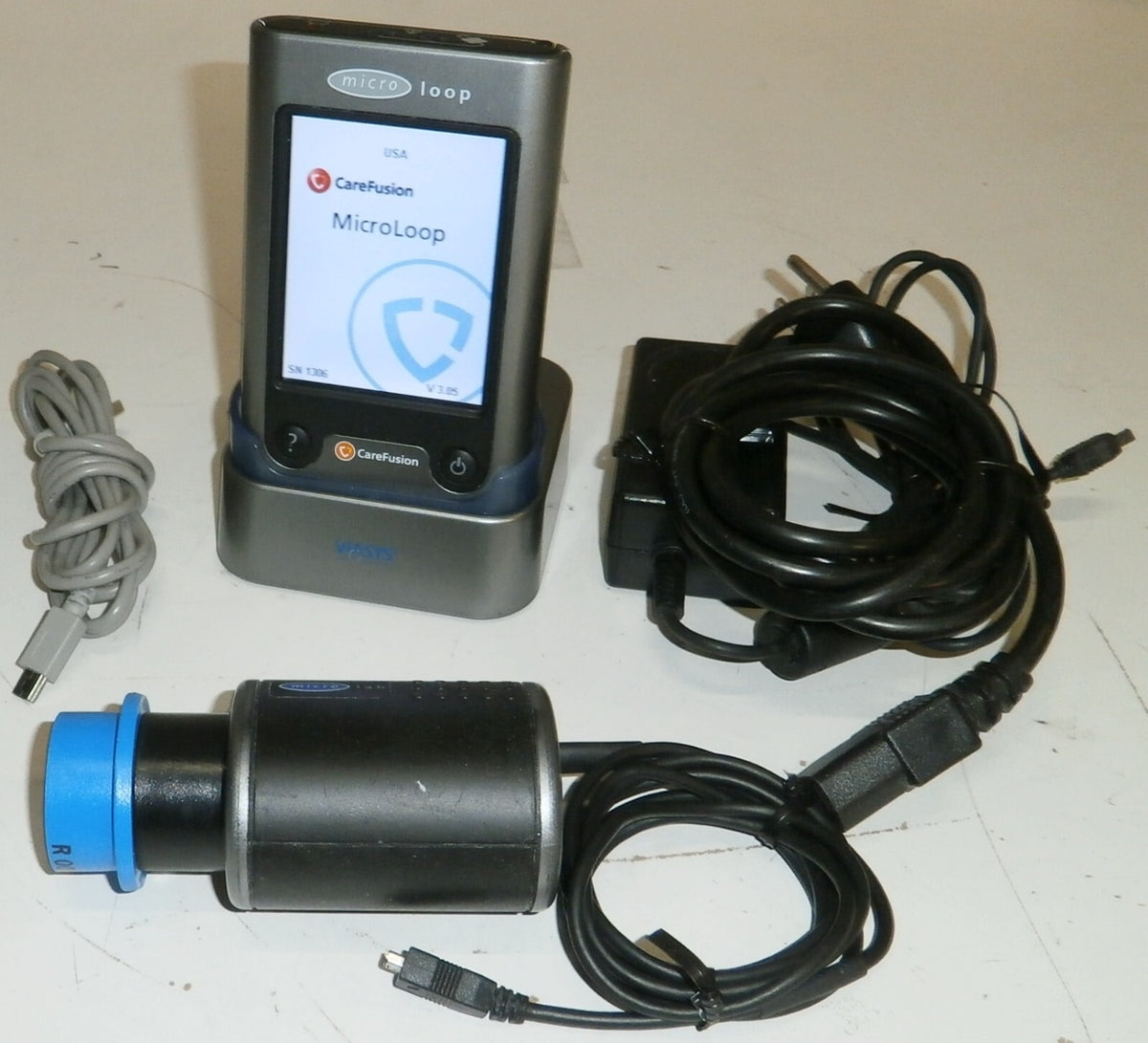 Carefusion Viasys Vyaire Microloop Spirometer ML3535 w/ Adapter & Accessories