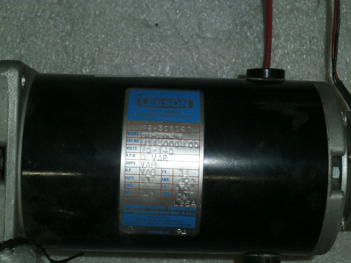 AMX 4 MAIN DRIVE MOTORS Leeson 46-302161 & MOTOR SHAFT BRAKE 46- 302161P1