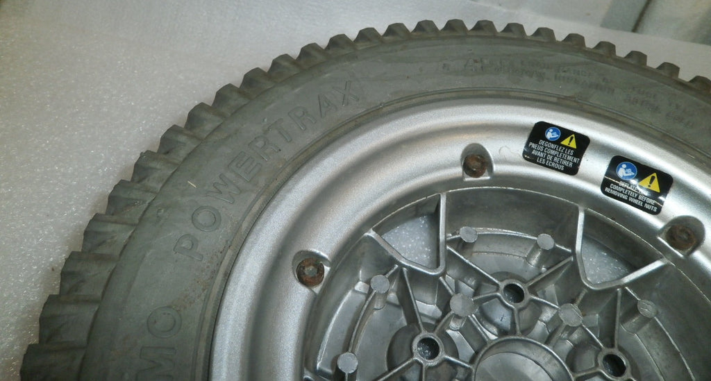 QUANTUM Q6 EDGE WHEELCHAIR WHEELS POWERTRAX 3.00-8 SOLID USED GOOD CONDITION