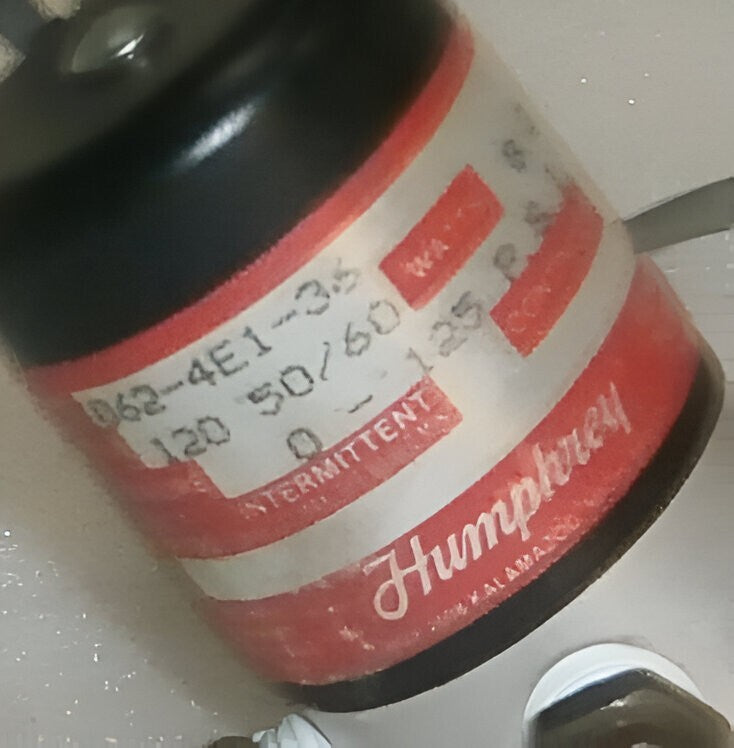 Humphrey 062-4E1-36 120 50/60 Solenoid Valve 24V 6.7W 0-125psi USED