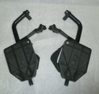 SET OF WHEELCHAIR FOOT REST GOOD CONDITION WITH MOUNT PLATES DIMENSION AS PHOTO