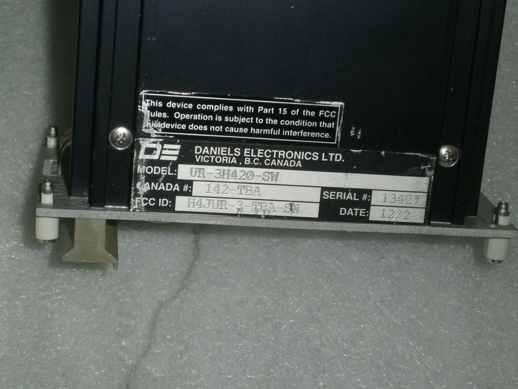 DANIELS ELECTRONICS UR-3H420-SW RECEIVER