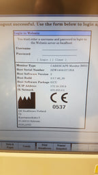 GE Healthcare CARESCAPE B650 Monitor - 6ICU, 6NIC Profiles