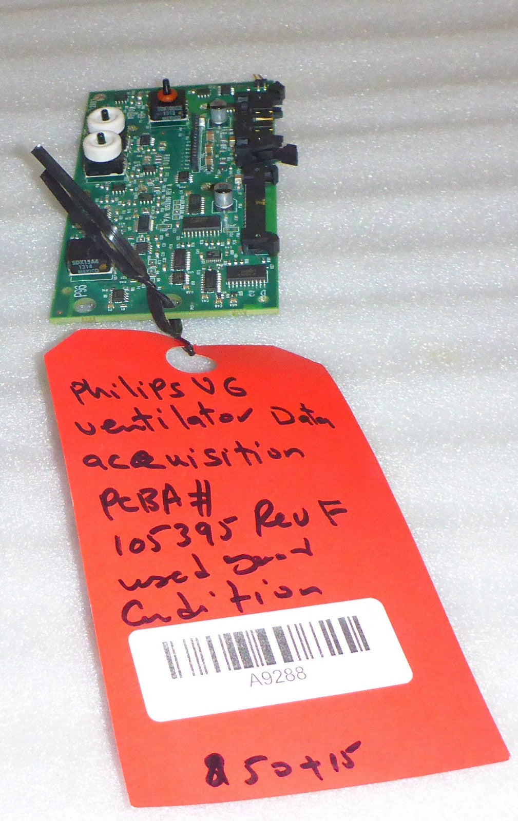 PHILIPS V60 VENTILATOR PCBA 105395 REV F BOARD USED GOOD CONDITION