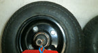 TWO QUICKIE 1450 POWER WHEELCHAIR WHEELS PRIMO DUROTRAP 2.80/2.50-4