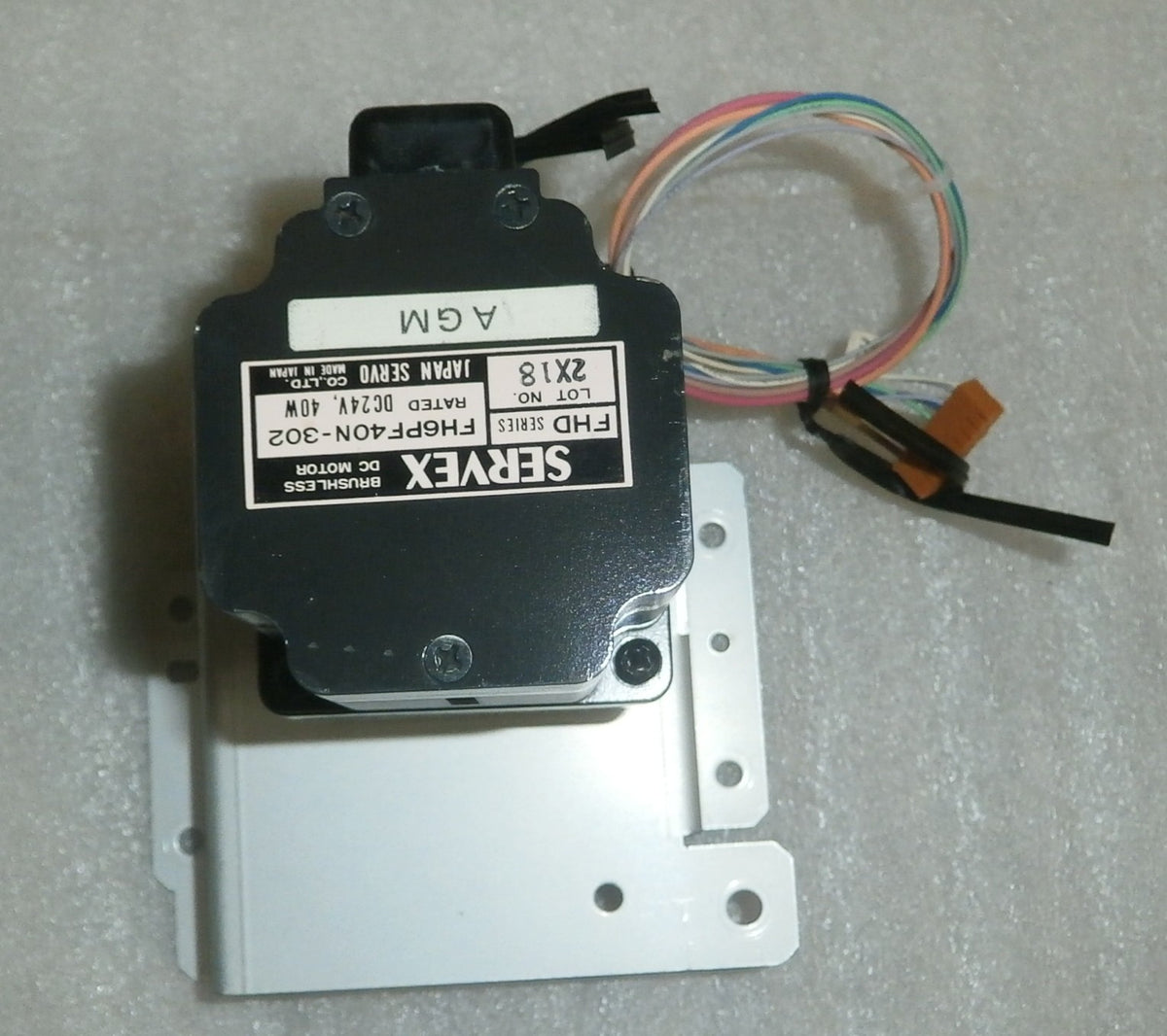 NIDEC Servo FH6BF40N-302 Brushless DC Motor w/ Base as Photo