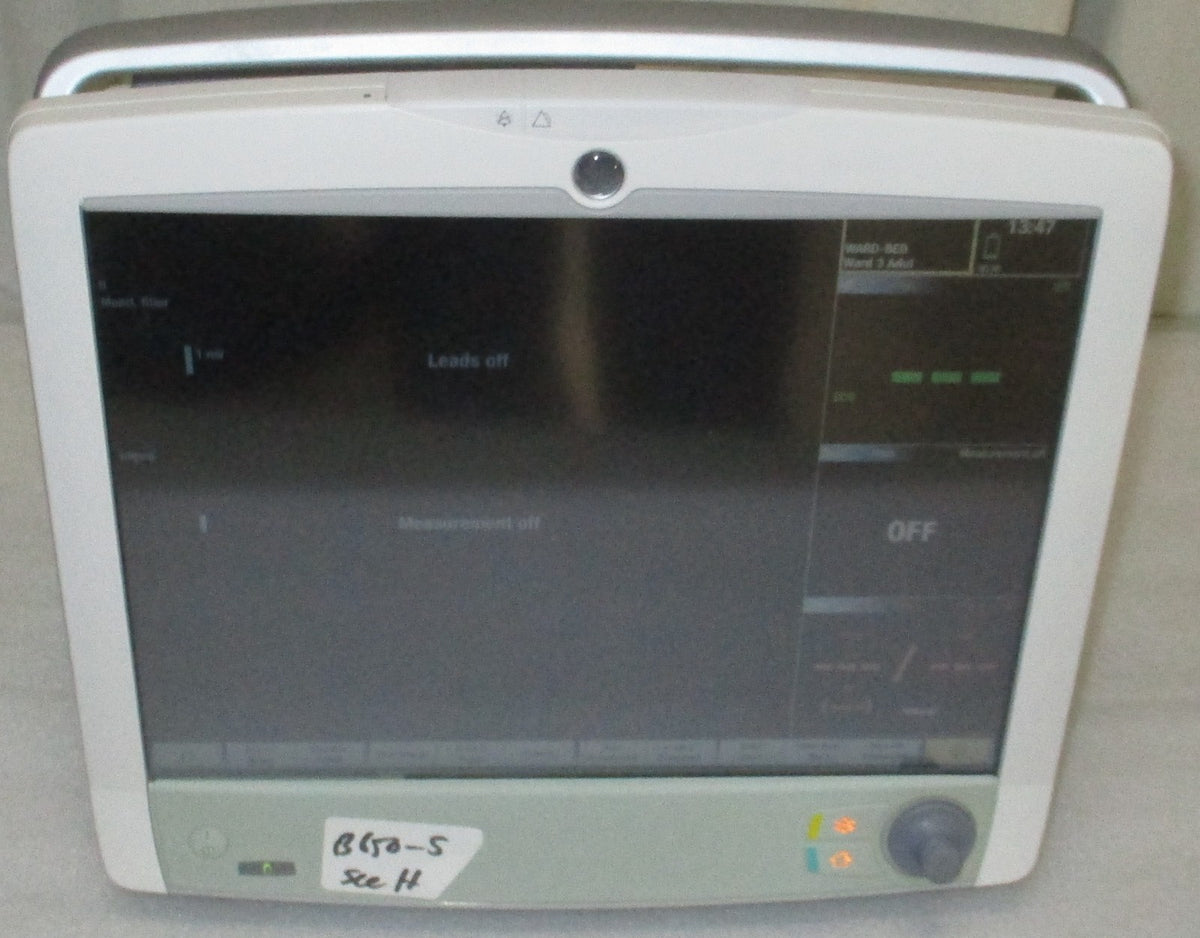 GE Healthcare CARESCAPE B650 w/ E-PSMP-00 Module and SpO₂ Sensor, ESG Cables