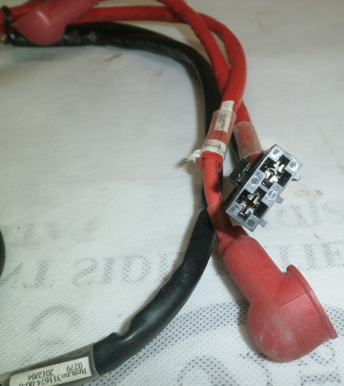Permobil M300 Battery Cables with Braker MGB100H/1-B63 Good Condition As Photo