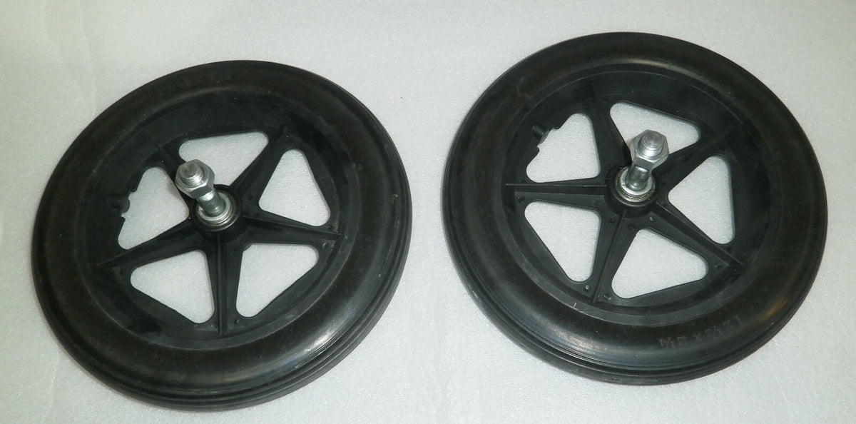 LOT OF 2 SOLID WHEELS 12.5 X 2 1/4 USED GOOD CONDITION