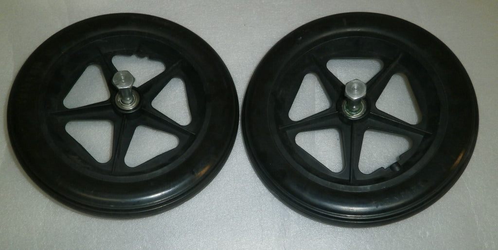 LOT OF 2 SOLID WHEELS 12.5 X 2 1/4 USED GOOD CONDITION