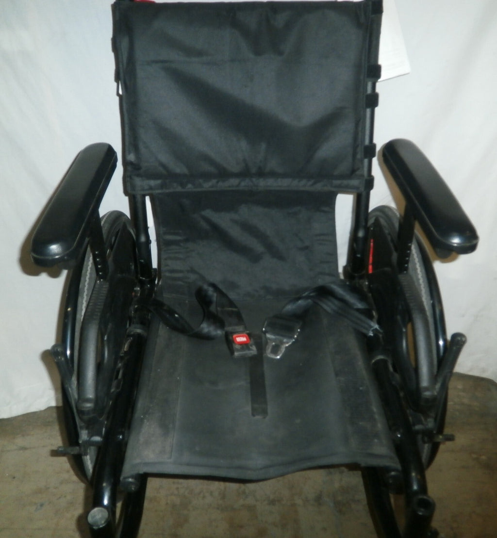 MOTION COMPOSITE MANUAL FOLD WHEELCHAIR 2022 18" SEAT WIDTH, ADJUSTABLE HEIGHT