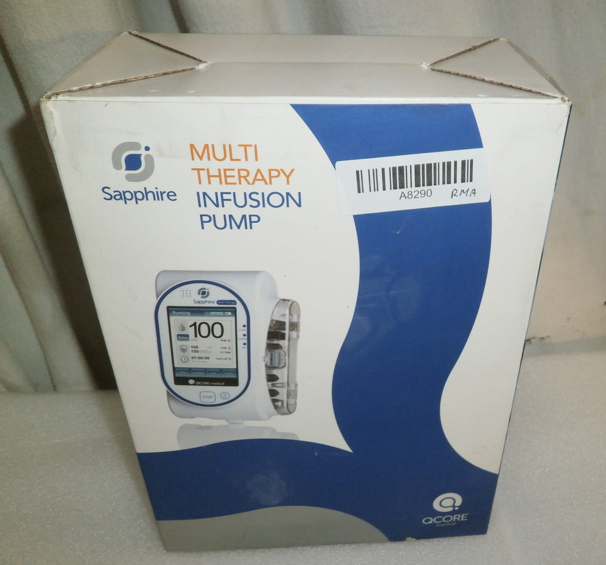 QCORE Sapphire multi therapy pump with accessories (has bad battery)
