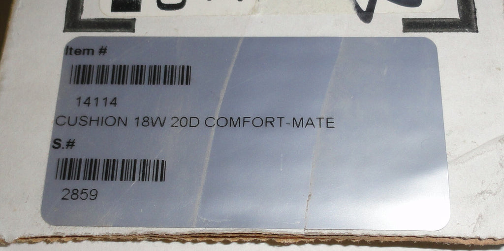 INVACARE COMFORT- MATE CUSHION 18X20" VERY GOOD CONDITION
