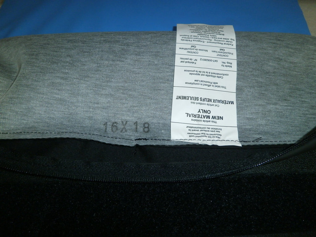 blake geo-matrx gold wheelchair cushion w=16 and d-18 inch very good CONDITION