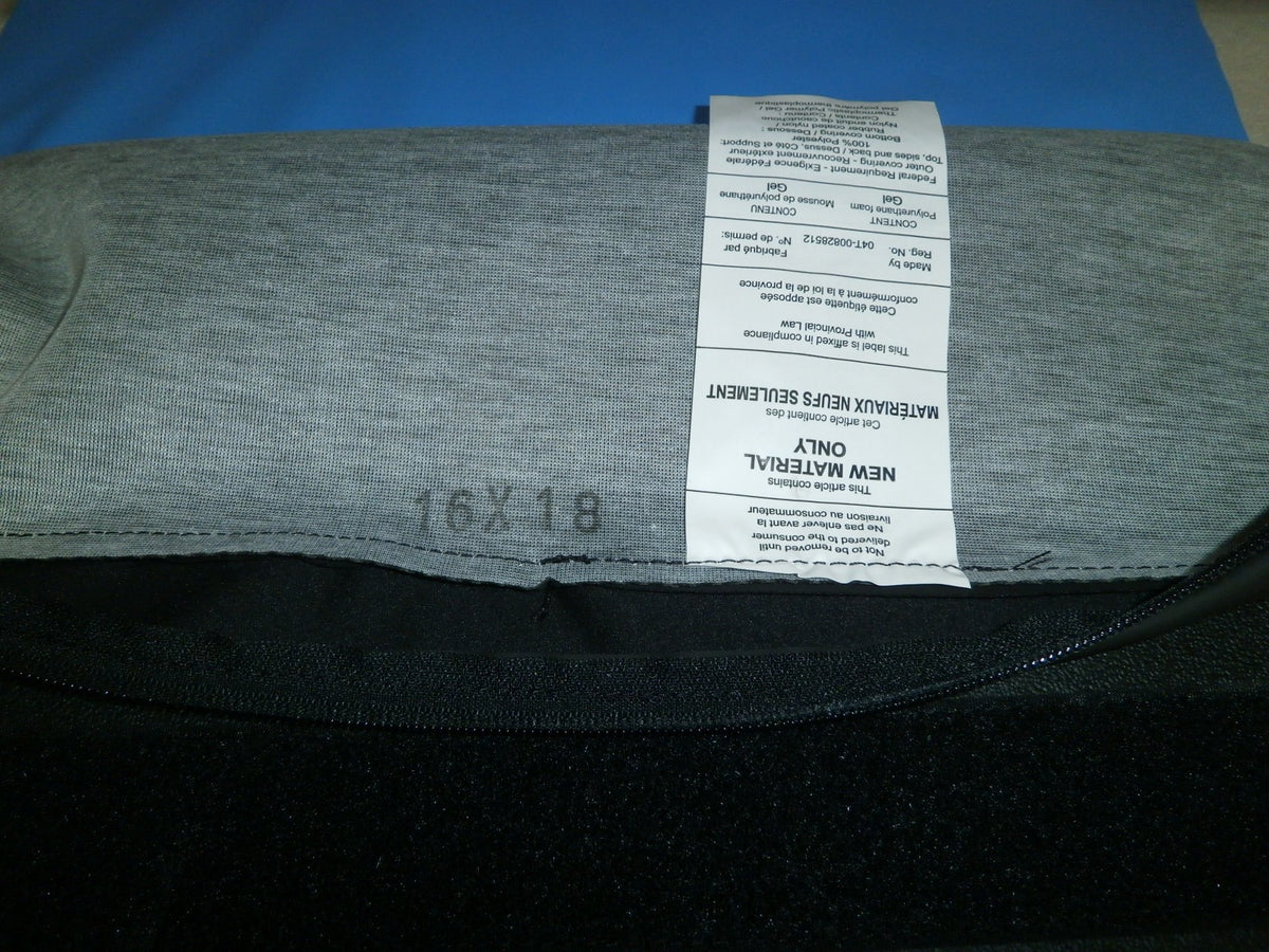 blake geo-matrx gold wheelchair cushion w=16 and d-18 inch very good CONDITION