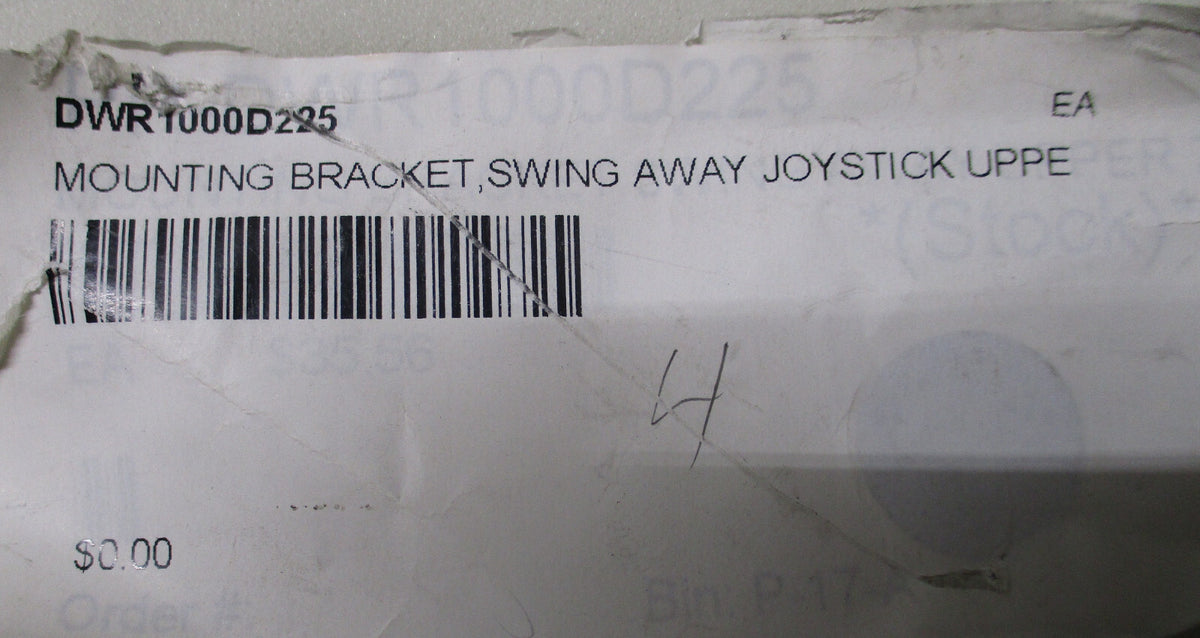 MOUNTING BRACKET SWING AWAY JOYSTICK UPPE DWR1000D225 -7 INCH OPEN BOX