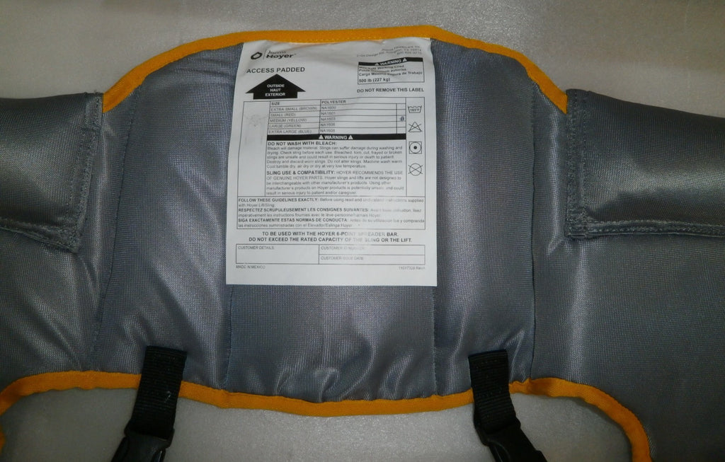 HOYER PATIENT SLING ACESS PADDED MEDUIM SIZE GOOD CONDITION