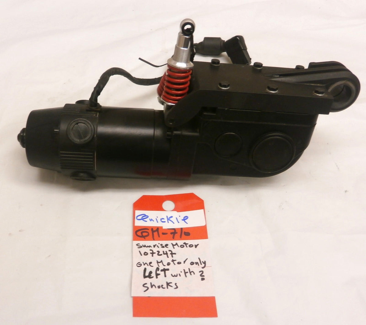 Quickie QM-710 One Motor 107247 left with Two shocks Good Condition as photo