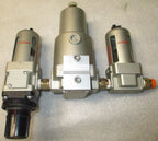 SMC DRAIN CATCH AFD30-N03-Z AND FILTER REGULATOR MODULAR AW30-N03H-Z