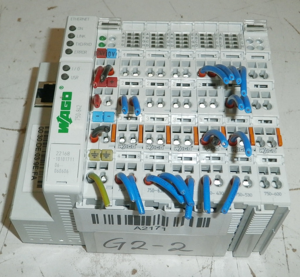 WAGO 750-842 CONTROLLER ETHERNET 1ST GENERATION AND WAGO 750-600 END MODUL