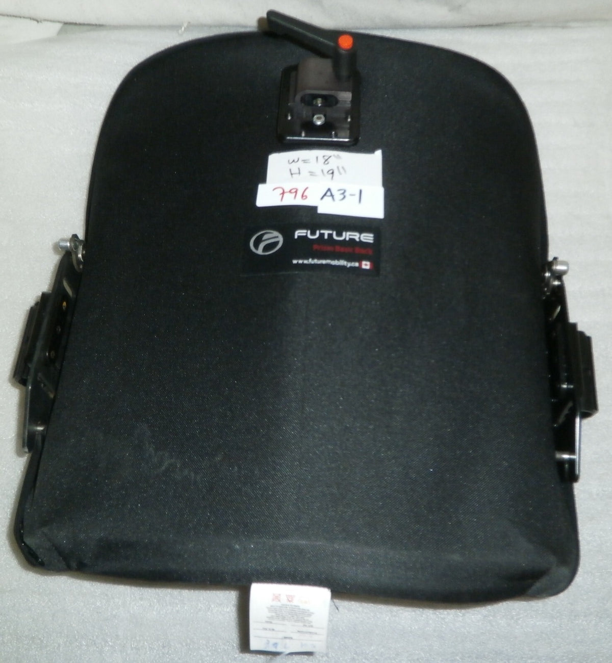 FUTURE MOBILITY WHEELCHAIR BACK VERY GOOD CONDITION 18x19"