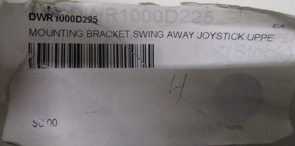 MOUNTING BRACKET SWING AWAY JOYSTICK UPPE DWR1000D225 -7 INCH OPEN BOX