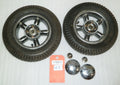 SET OF 2 POWER WHEELCHAIR WHEELS CHENG SHIN TIRE 3.00-8 GOOD AS PICTURES