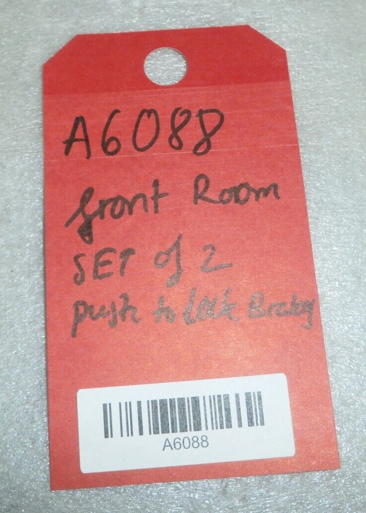 Set of 2 Wheelchair FRMASMB16958 Brakes Push to Lock Right (MTS: 33233M33)