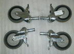 LOT OF 4 CAREFUSION WHEEL CASTERS VERY GOOD CONDITION