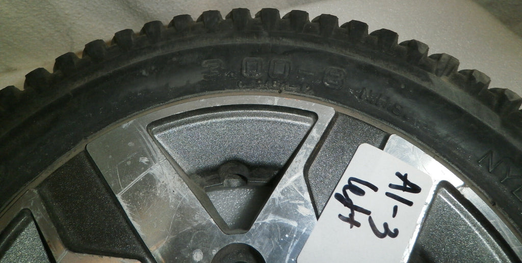 LOT OF 2 PRIMO POWERTRAX WHEELS 3.00-8 SOLID FAIR CONDITION