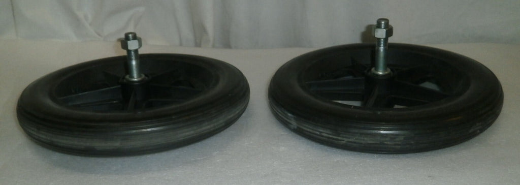 LOT OF 2 SOLID WHEELS 12.5 X 2 1/4 USED GOOD CONDITION