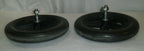 LOT OF 2 SOLID WHEELS 12.5 X 2 1/4 USED GOOD CONDITION