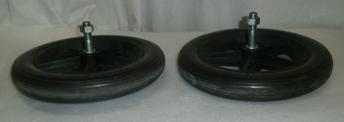 LOT OF 2 SOLID WHEELS 12.5 X 2 1/4 USED GOOD CONDITION