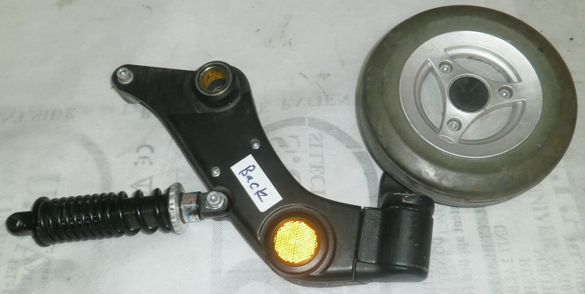 Set of 2 Permobil M300 Parts Back Caster Frames with Absorber as Photo