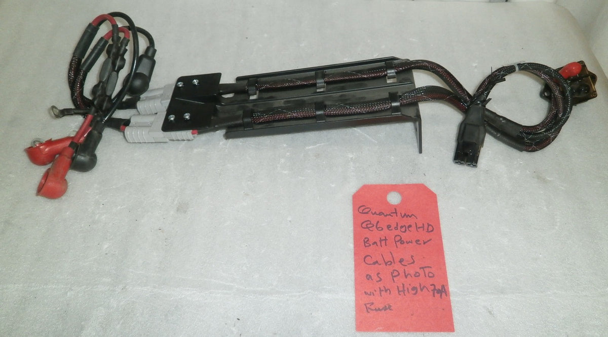 QUANTUM Q6 EDGE HD BATTERY CABLES WITH 70A FUSE AS PHOTO