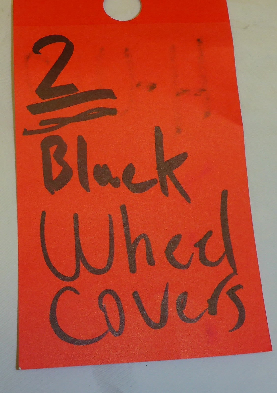 2 Black Wheel Covers for Wheelchair Good Condition Dimension as Photo