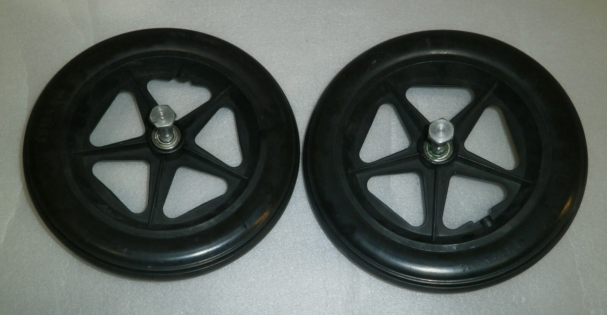 LOT OF 2 SOLID WHEELS 12.5 X 2 1/4 USED GOOD CONDITION