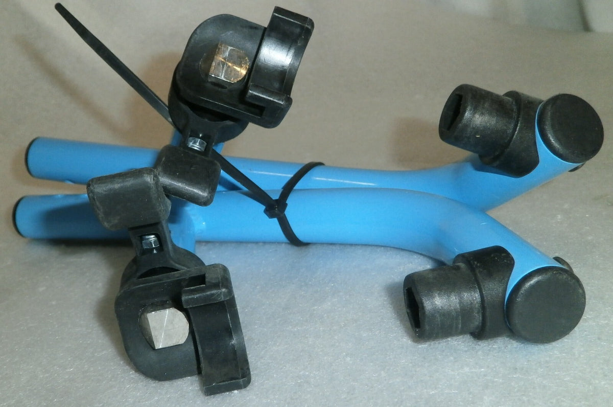 SET OF 2 WHEELCHAIR FOOT REST FRAMES DIMENSION AS PHOTO