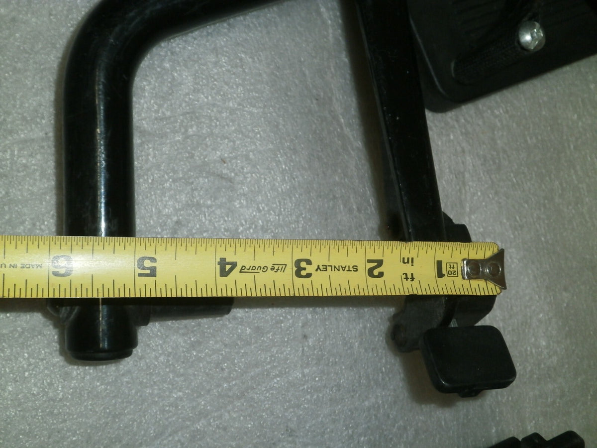 SET OF WHEELCHAIR FOOT REST GOOD CONDITION WITH MOUNT PLATES DIMENSION AS PHOTO